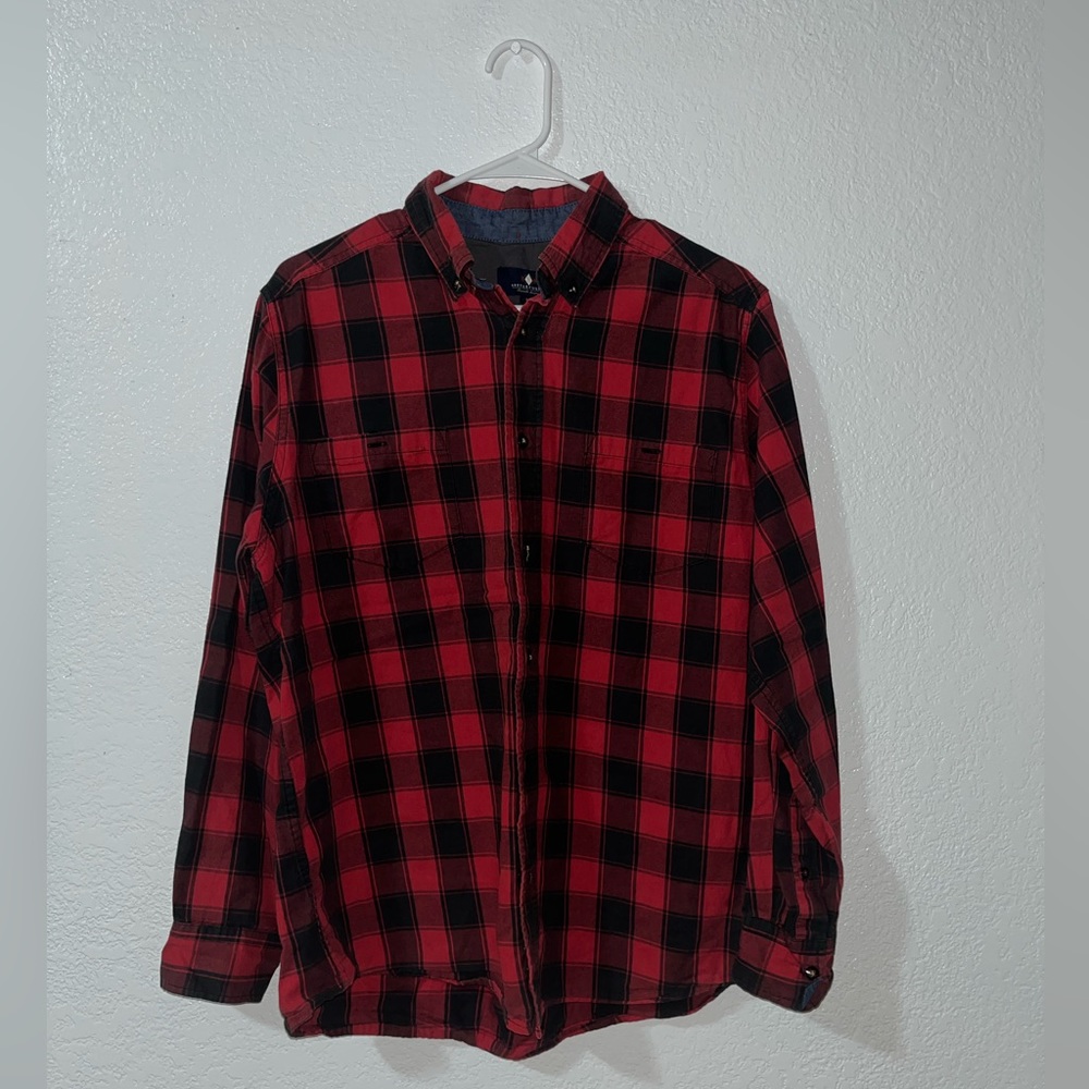 Argyle Culture Red & Black Flannel